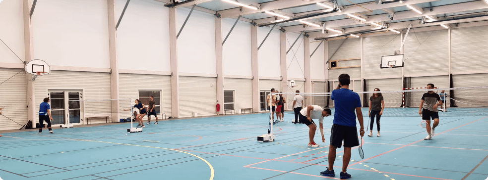 La nouvelle salle du complexe remplaçant le précédent gymnase à la réouverture du club, en septembre 2022